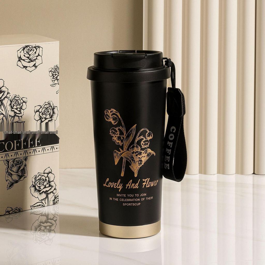 316 Stainless Steel Smart Display Insulated Coffee Mug, Large Capacity with Custom Logo