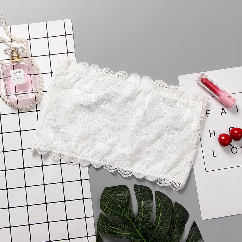 Spitzen-Trägerloses Bandeau-BH - Gepolstert, Anti-Exposition