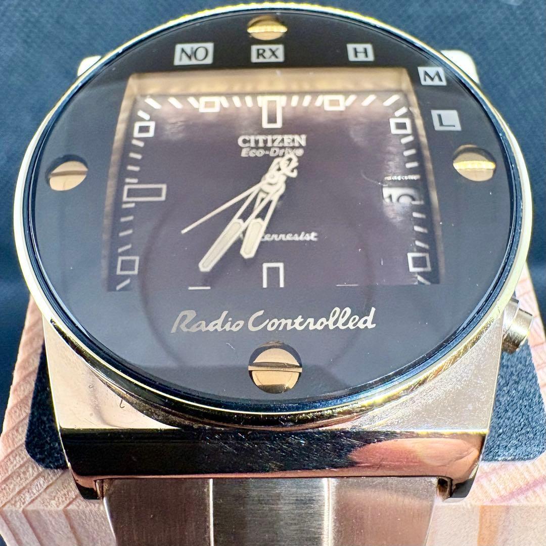 CITIZEN Eco Drive Radio Solar S039622 Good Condition Rare Working Item