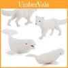 Simulated Arctic Bear White Fox Seal Whale Polar Animals Model Ornament Set For Collectors And Decor