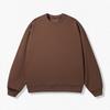 Pure Cotton Round Neck Sweatshirt for Men and Women Solid Color Loose Large Size Casual Sports Jacket Sweatshirt Couples Top Long Sleeve T-shirt