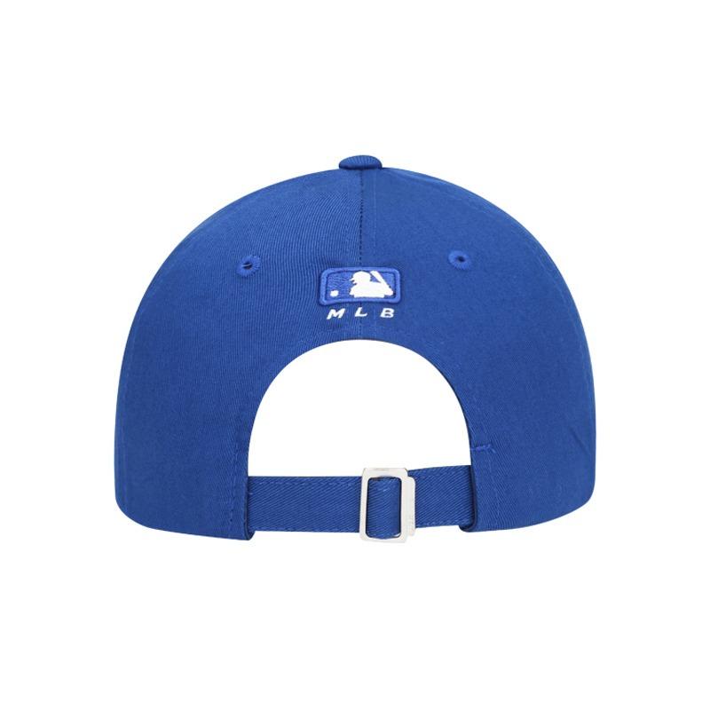 MLB Solid color letter embroidery, cotton baseball cap, same style for men and women, couple style, multi-color Blue/07U F