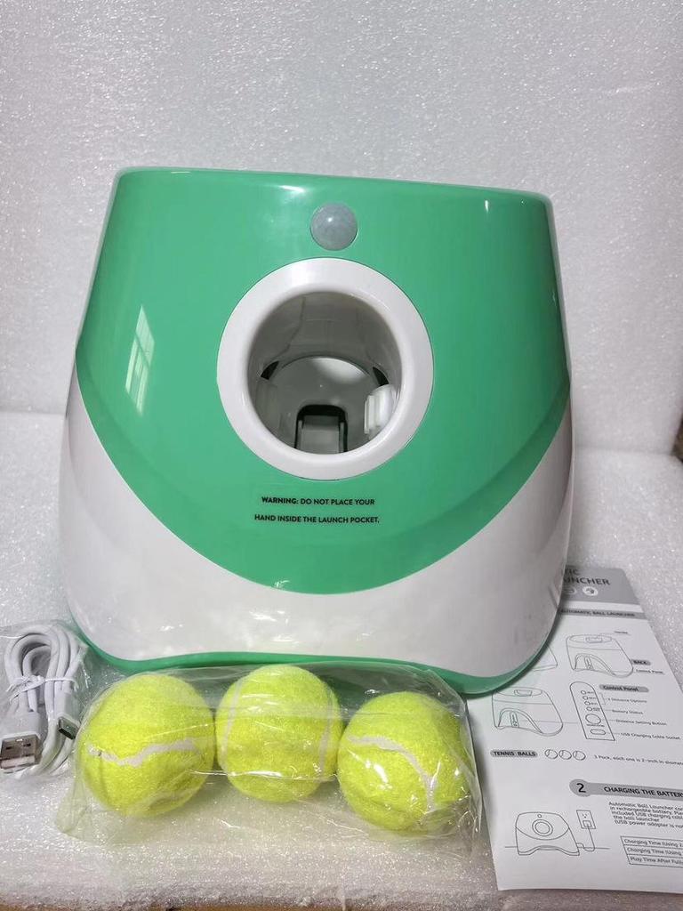 Automatic Dog Ball Launcher for Border Collies - Tennis Ball Throwing and Bouncing Toy