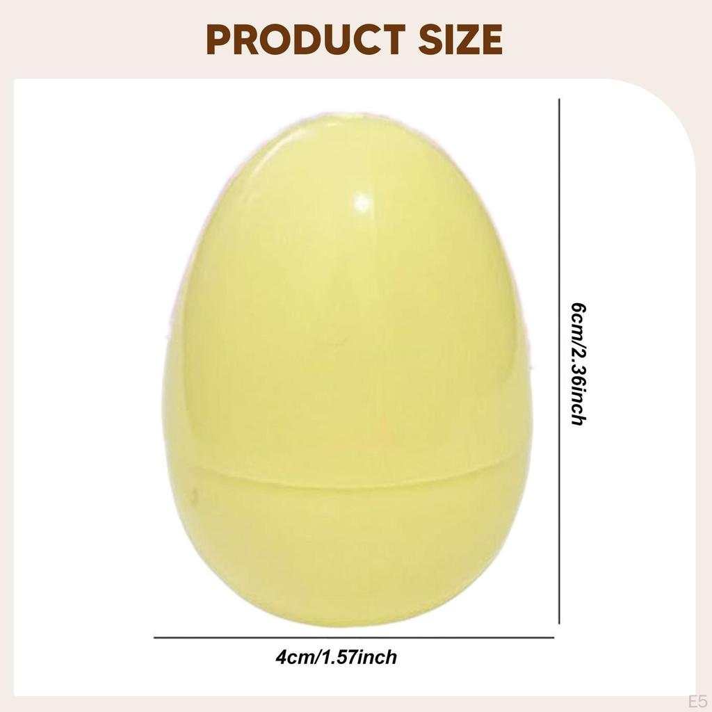 12 Stück Befüllbare Ostereier Korbfüller 6cm Spielzeug Partygeschenke zum Befüllen mit Süßigkeiten Gruppe