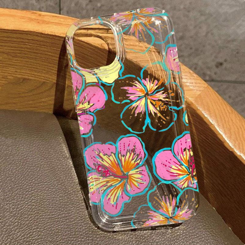 Vintage Flower Collage Protective Phone Case For iPhone 17 Air 16 16e 15 13 12 11 Pro Max Pro Plus Shockproof Funda Cover