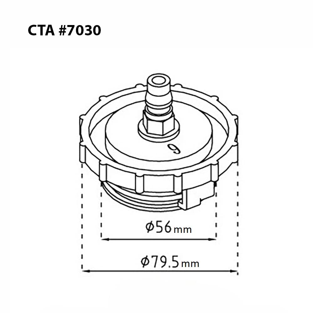 CTA Tools 56mm Master Cylinder Adapter for Honda and Acura 7030
