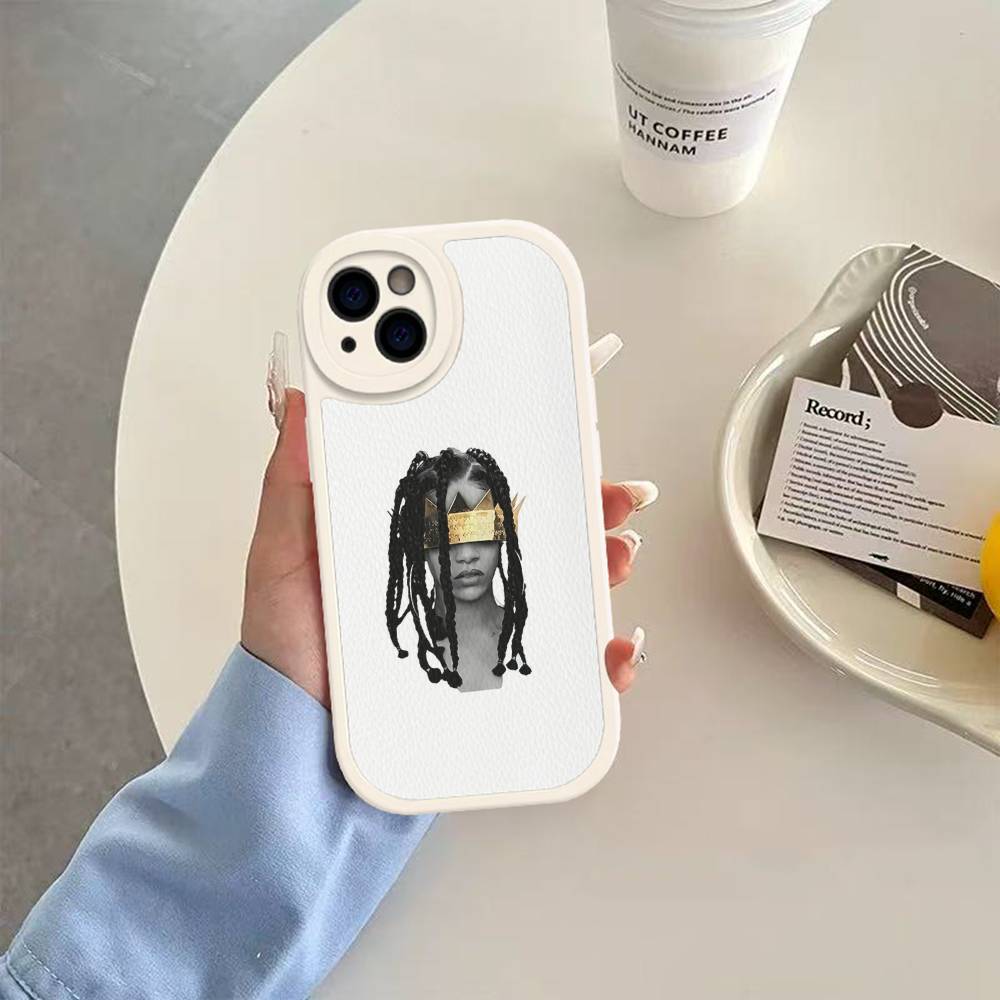 Rihanna Phone Cover For IPhone 11 12 13 14 15 16 Pro Max Mini Plus Soft Leather Case