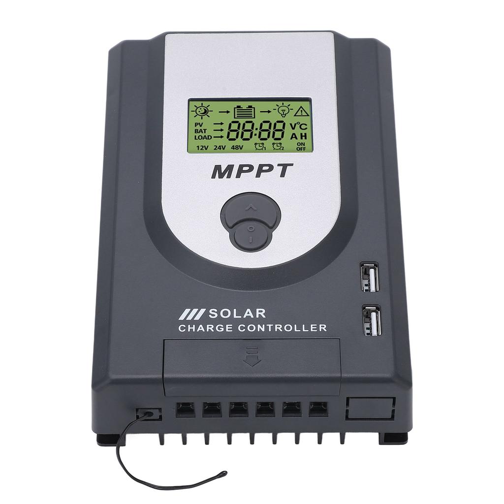12V 24V MPPT Solar Charger Controller 10A Adjustable Parameter With Dual USB Port Solar Panel Regulator