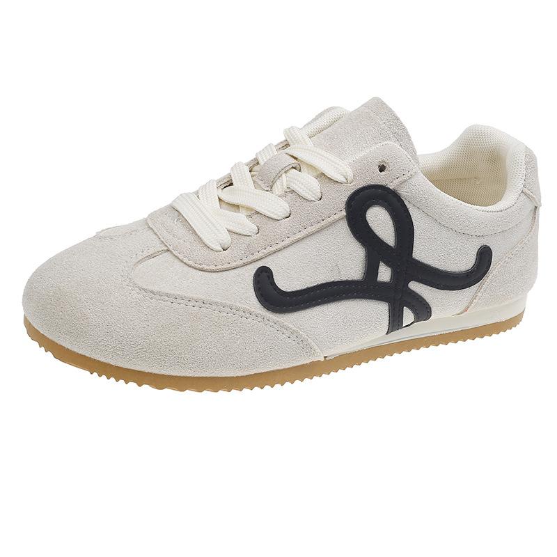 Red German training shoes women's shoes popular 2025 spring and summer new super fire sports shoes versatile Forrest Gump shoes casual board shoes