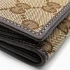 Used GUCCI Purse 245723 GG canvas/leather Brown beige W Hook Wallet