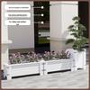Outdoor Carbonized Wood Planter Box