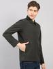 Monte Carlo Men's Regular Fit Solid Stand Collar Full Sleeve Jacket