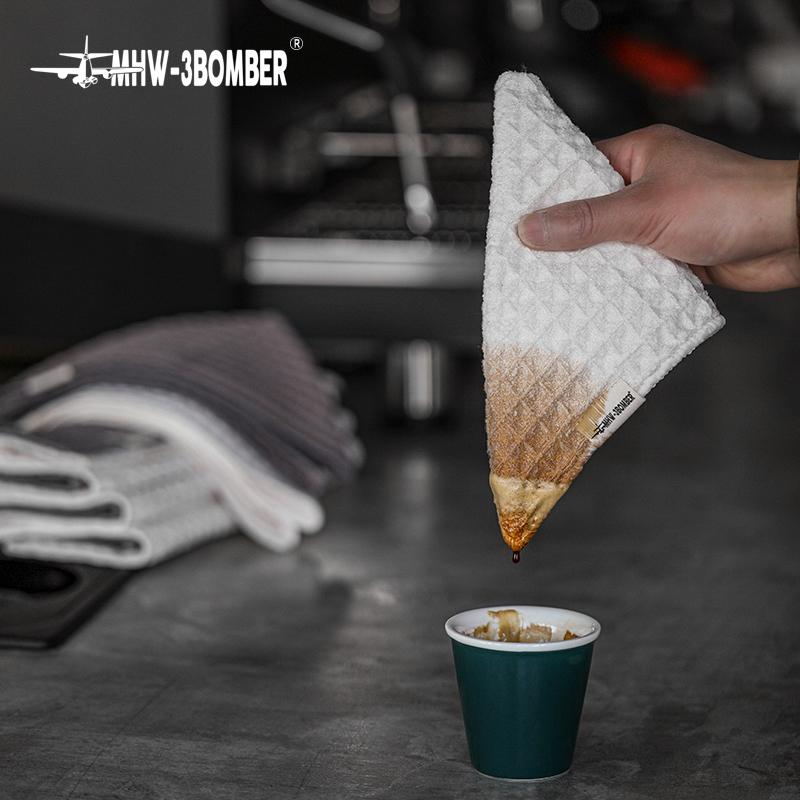 MHW-3BOMBER Coffee Bar Cleaning Towel 4 Packs Espresso Microfiber Cleaning Cloths Home Barista Clean Tools Kitchen Accessories