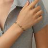 Charm Red Cherry Bracelet For Women Retro Bohemian Stainless Steel Fruit Metal Wristband Girls Party Holiday Fashion Jewelry