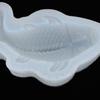 Waffle Mold Silicone Fish Silicone Mold Reusable White Silicone Koi Fish Mold Fish 3.7 x 16cm Soap Making Mold Ice Cream Making