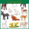 Adorable Pvc Farm Animal Models Featuring Cats Dogs Pigs Goats And Chickens For Home Decor