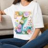 Floral Letter Z T-Shirt | Botanical Flowers Letter Z Tee Gift for Her Mom Grandma Family Friend Sister Crew Team Party Aunt