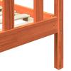 Bed Frame with Headboard Wax Brown 205.5 x 155.5 x 100 cm