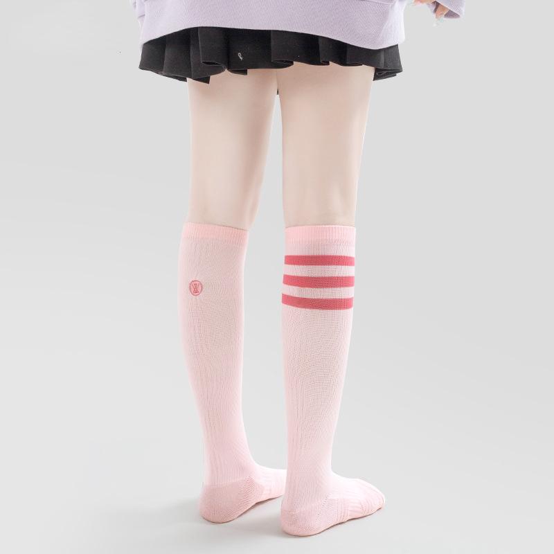 Chaussettes de sport à tube haut pour femme, taille 35-39, fines, pour marathon, course à pied, corde à sauter, été