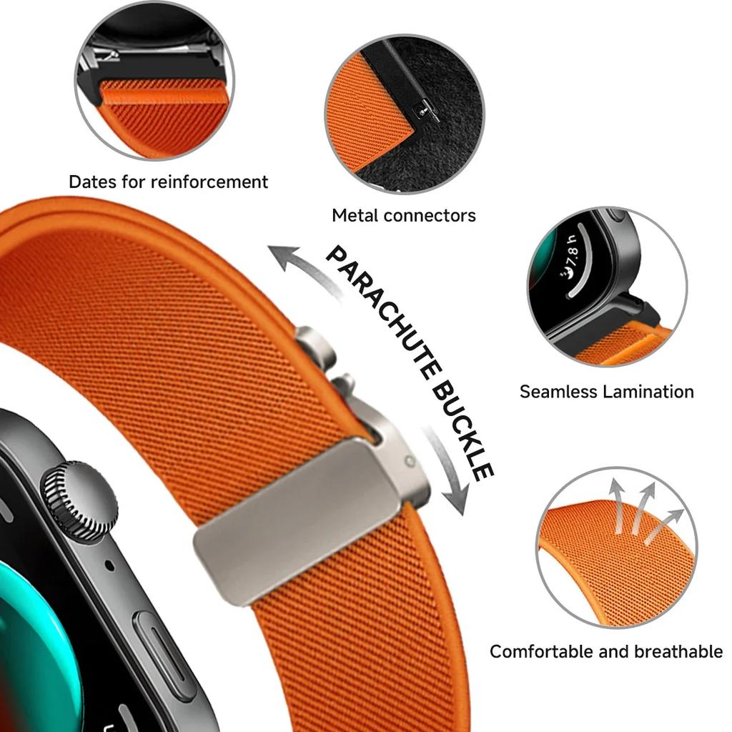 2025 Nowy nylonowy pasek pętelkowy do Huawei Watch Fit 4 Pro 3 Elastyczny tkany bransoletka Akcesoria do Huawei Fit4 Fit3 Fit4Pro Pasek do zegarka