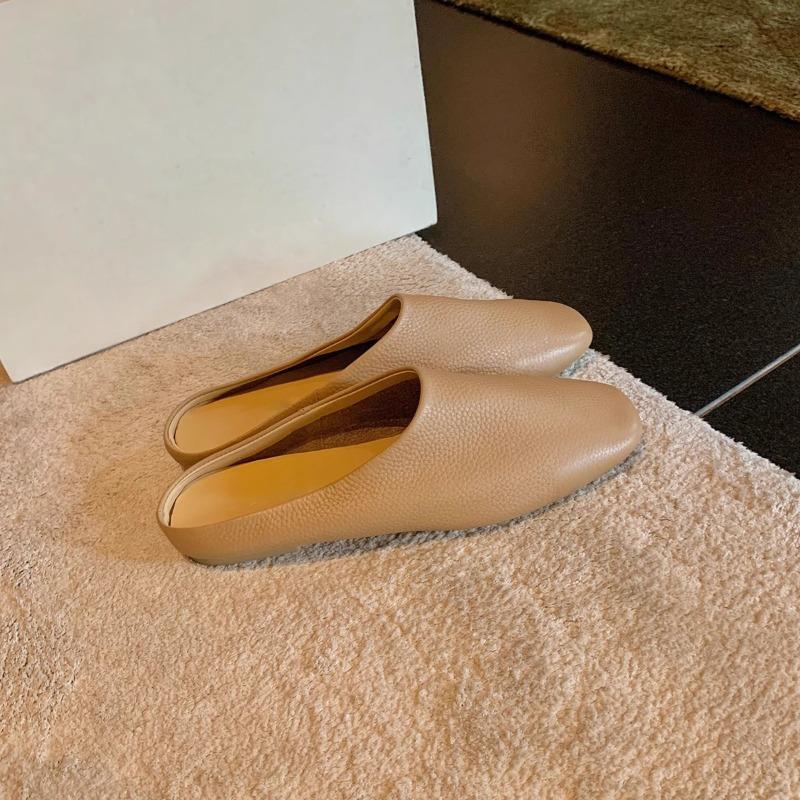 Baotou half slippers women's one foot soft surface soft sole comfortable half drag single shoes women's spring and summer
