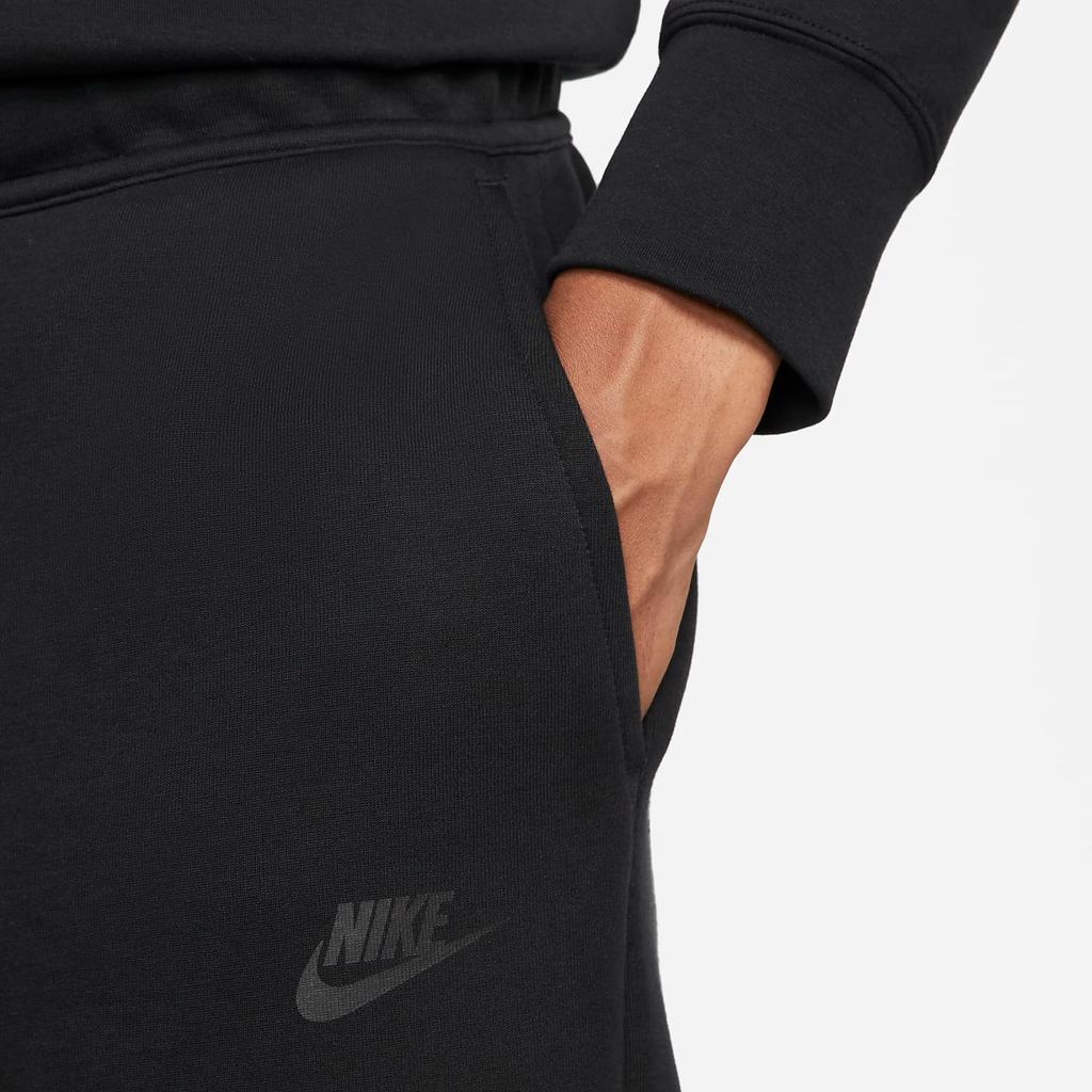 Nike Sportswear Tech Fleece Solid Logo Drawstring Sports Shorts Men shorts Black FB8172-010