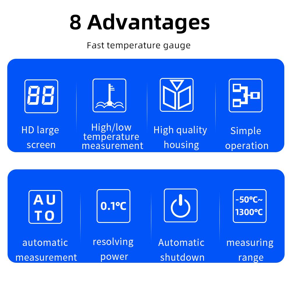 Termometru Digital TM902C -50C la 1300C Măsurător de Temperatură Sondă Ac Termocuplu Tester de Temperatură Cu TM-902C K