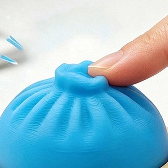 3D-gedrucktes Knödel-Fidget-Spielzeug Dekompression Dampfbrötchen-Spielzeug mit Kugelkette Home-Office-Arbeiter Angst Stressabbau Schreibtischspielzeug