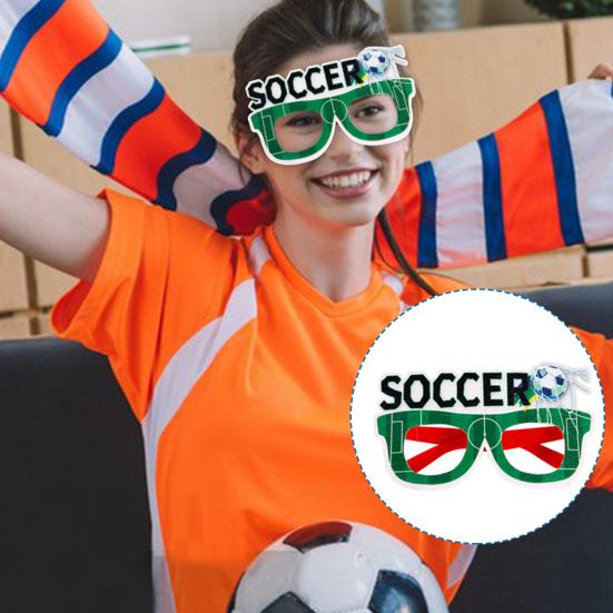 Voetbalfan Brillen Voetbalwedstrijd Voetbal Brillen Fotohokje Props Feest Brillen voor Voetbal Thema Verjaardagen Sportfeesten