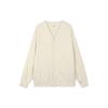 Uniqlo Loose Fit Long Sleeve Couple Casual Cardigan Sweater Unisex Tops Off-White 462199-01