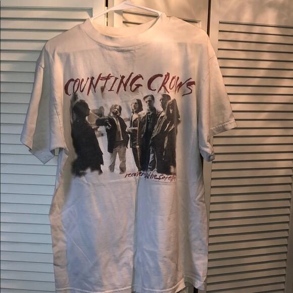 Counting Crows White Short Sleeve Cotton T-shirt Unisex S5XL VM5898 XXL