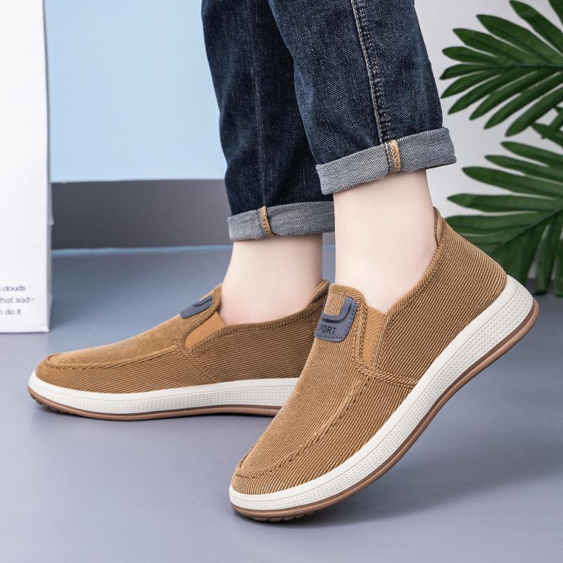 Lightweight Men's Sneakers Comfortable Men's Casual Shoes Breathable Mesh Comfortable Flat Shoes Round Toe Non-Slip Loafer Shoes