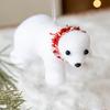 2pcs Cute Christmas Bear Pendant Mini Simulated Polar Bear  New Year Festival Gifts