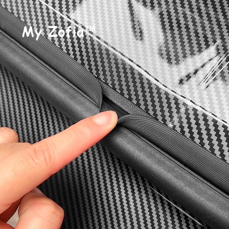 Front Rear Door Sill Protector Cover For Xpeng G6 2024 2025 2026 Carbon Fiber Anti Kick ABS Pedal Guards Inner Strip Threshold