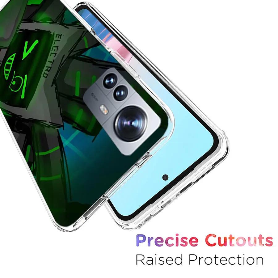 Geometry Dash Phone Case For Xiaomi Poco X3 NFC X4 GT M3 M4 M5 M5S X7 X6 X5 F6 Pro F5 F4 Mi F3 F2 Cover TPU Capa Coque Clear Pat