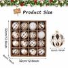 SVNVIOZ Christmas Ball Set of Gorgeous and Stylish Christmas Tree Nordic-style Ornaments, 16, Decorations.