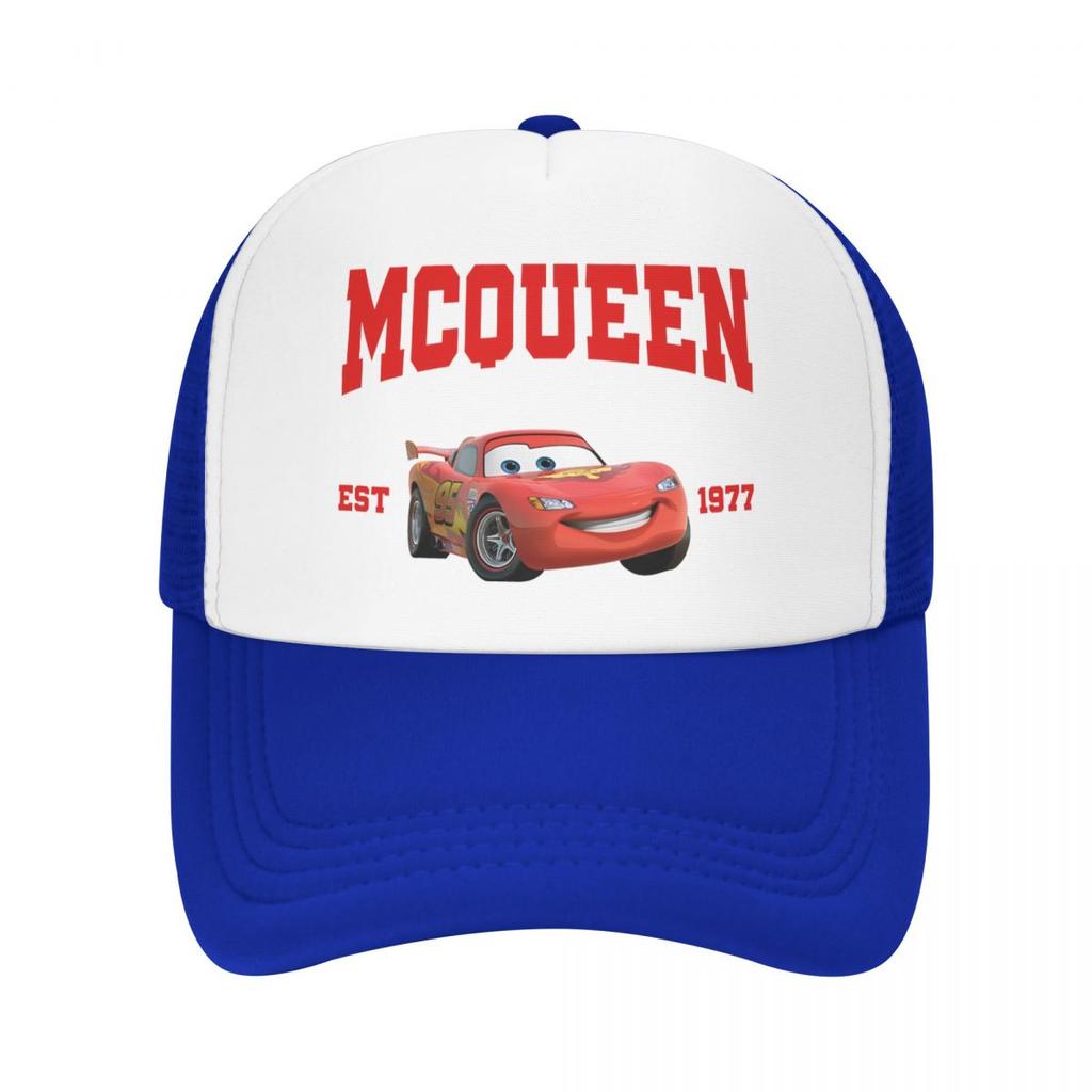Lightning Mcqueen Sally Car Baseball Cap For Man Woman Summer Outdoor Mesh Side Sun Hats Caps Adjustable Fit For Casual Wear