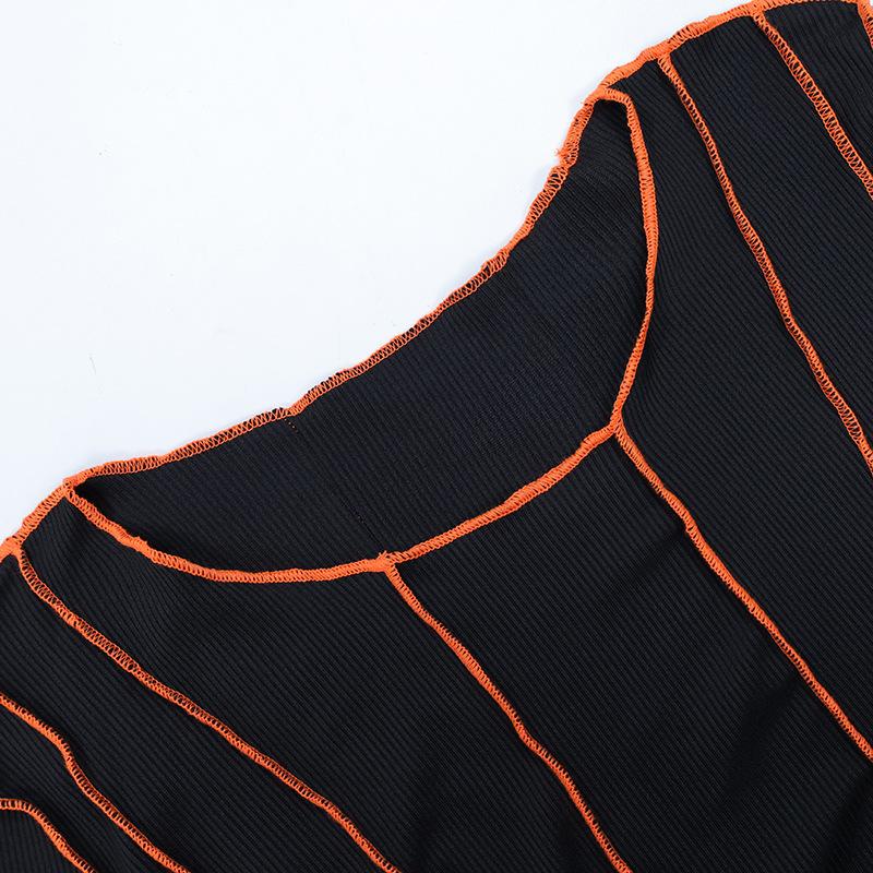 GMXIA Women's Fashion Spring Autumn Solid Color Print O-Neck Long Sleeve Casual Dresses