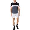 Asics Color Block Polo Short Sleeve T-Shirt Men Tops Navy-Blue 2041A246-003