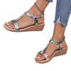Hot-selling Large-size Bohemian Sandals Women's Summer New Fish Mouth Wedge Heel Open-toed Sandals