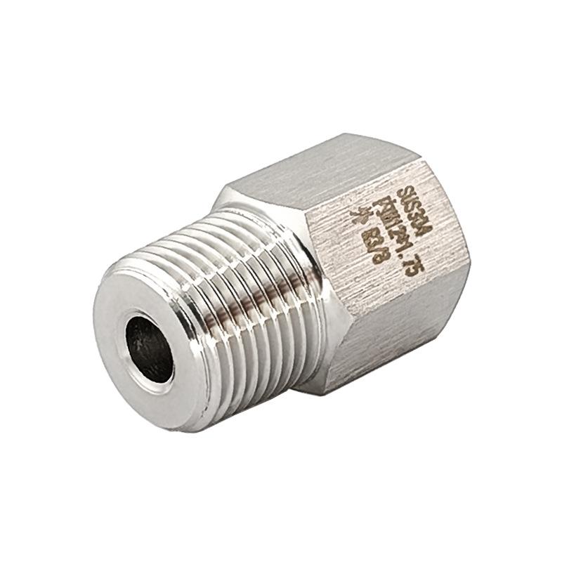 Redukcja ze stali nierdzewnej: Gwint żeński M12X1.75 na gwint męski R3/8 BSPT ZG PT