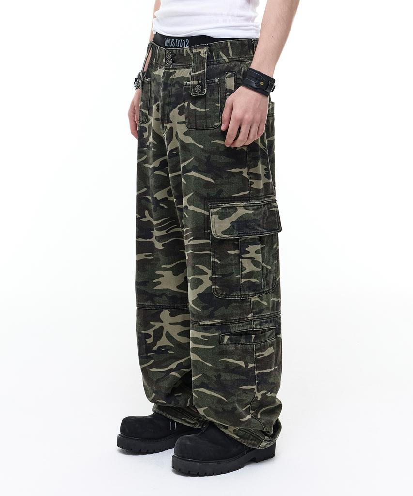 Opeoseu0012 Op. 08 Liquid Cargo Pants Camo