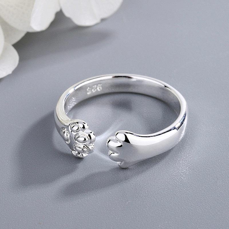 Creative Cat Paw Ring - Sweet & Trendy Footprint Jewelry for Students