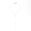 Zircon Water Droplet Tassel Necklace, High-end Temperament Collarbone Chain, Fashionable Niche Personality Versatile Necklace