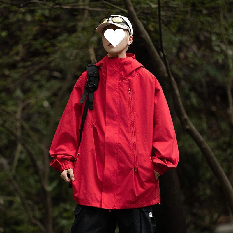 

Мужская куртка функциональная ветрозащитная и водонепроницаемая для пешего туризма и альпинизма ветрозащитная куртка с воротником-стойкой 4XL