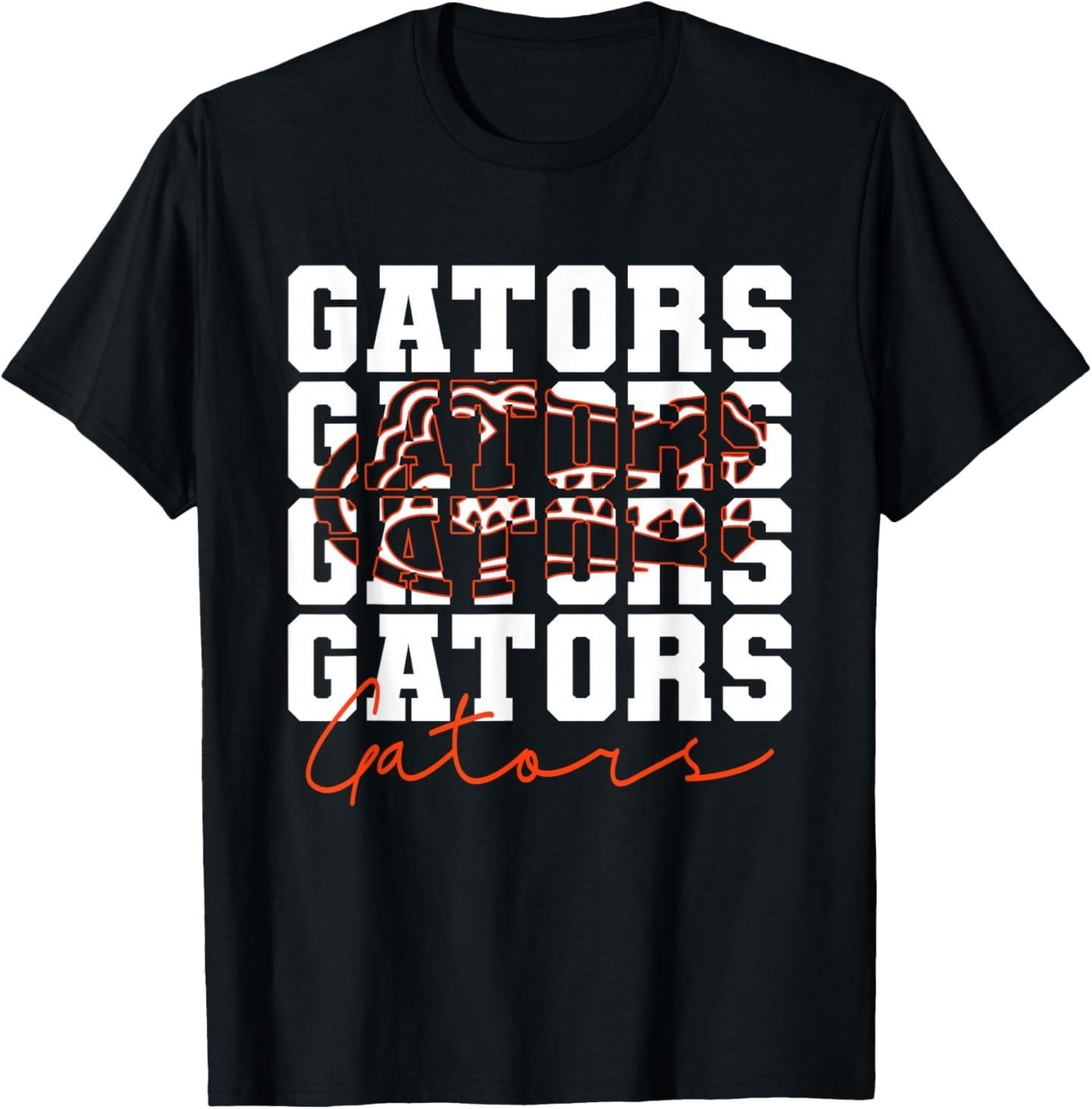 Gators Inspirational Design Gift For Men Women Girls Boys T-Shirt Mens Womens Tees Top XL