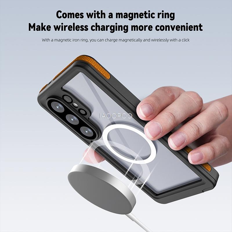 Custodia Impermeabile IP68 Per Samsung Galaxy S26 Ultra Ricarica Magnetica Immersioni Nuoto Sport Outdoor Arrampicata Copertura