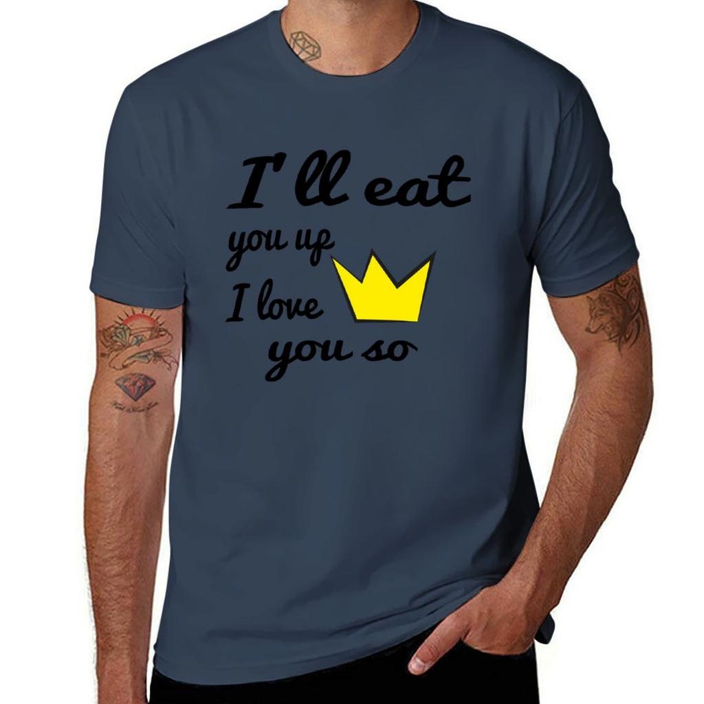 ill eat you up i love you so TShirt Daily Work Short Sleeve Top