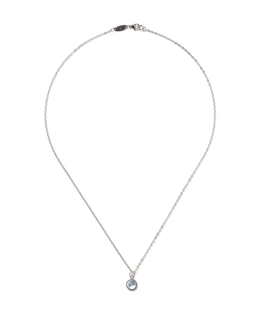 Polalita Slim Surgical Moonstone Necklace (Plt-Nl-037_Sv)