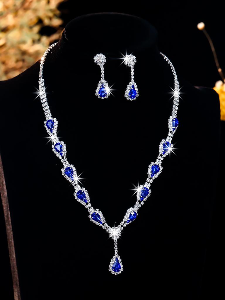 Alloy Necklace Set - Fashionable Banquet Jewelry Chain For Women - Bridal Wedding Jewelry Set